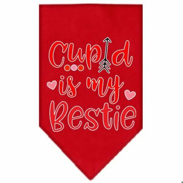 Mirage Pet Products Cupid is my Bestie Screen Print BandanaRed Small 66-179 SMRD